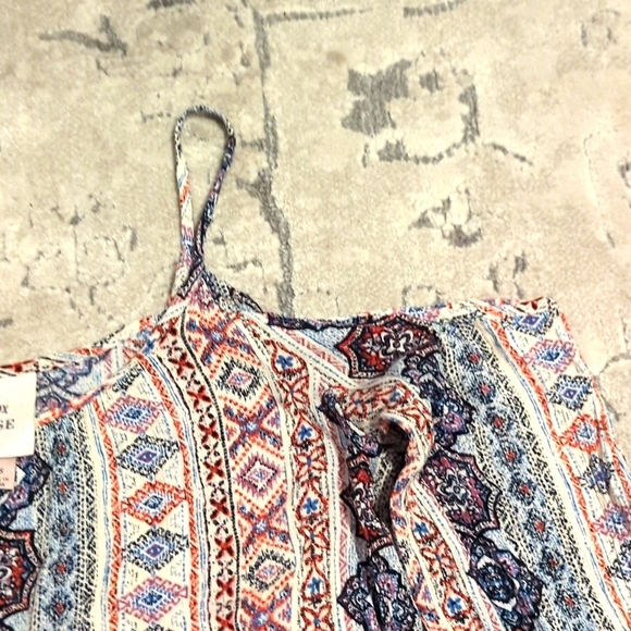 Knox Rose Cold Shoulder Spaghetti Strap Top Multi Color Size XS - Picture 3 of 8